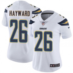 Nike Chargers #26 Casey Hayward White Womens Stitched NFL Vapor Untouchable Limited Jersey