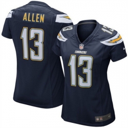 Women Los Angeles Chargers 13 Keenan Allen Navy Vapor Untouchable Limited Stitched NFL Jersey