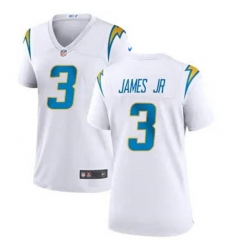 Women Los Angeles Chargers #3 Derwin James Jr. White Vapor Untouchable Limited Stitched Jersey