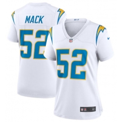 Women Los Angeles Chargers Khalil Mack #52 White Vapor Limited Jersey