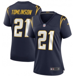 Women Nike Los Angeles Chargers LaDainian Tomlinson Navy Team Color Vapor Untouchable Jersey Limited