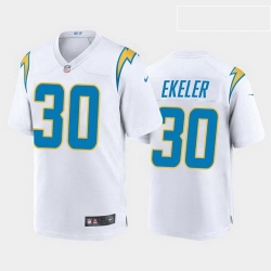 Women Nike Los Angels Chargers 30 Austin Ekeler White Vapor Limited Jersey