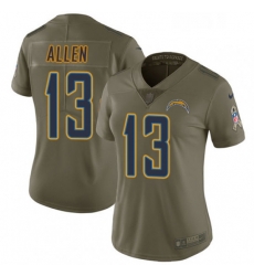 Womens Nike Los Angeles Chargers 13 Keenan Allen Limited Olive 2017 Salute to Service NFL Jersey