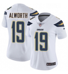 Womens Nike Los Angeles Chargers 19 Lance Alworth White Vapor Untouchable Limited Player NFL Jersey