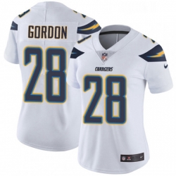 Womens Nike Los Angeles Chargers 28 Melvin Gordon Elite White NFL Jersey