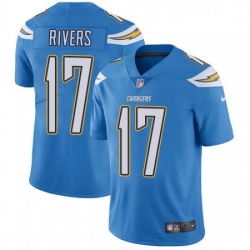 Youth Nike Los Angeles Chargers 17 Philip Rivers Electric Blue Alternate Vapor Untouchable Limited Player NFL Jersey