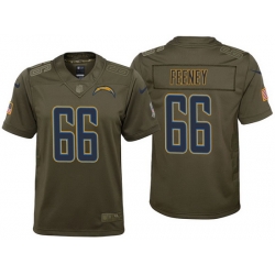 youth chargers dan feeney olive 2017 salute to service jersey