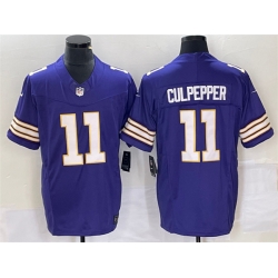 Men Minnesota Vikings 11 Daunte Culpepper Purple 2023 F U S E  Vapor Untouchable