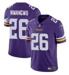 Men Minnesota Vikings 26 Kene Nwangwu Purple Vapor Untouchable Limited Stitched Jersey