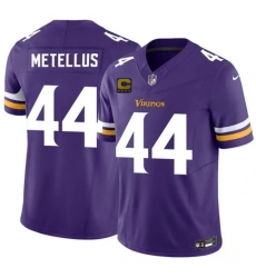 Men Minnesota Vikings  44 Josh Metellus White 2026 F U S E  4 Star C Patch Vapor Untouchable Limited Stitched Jersey