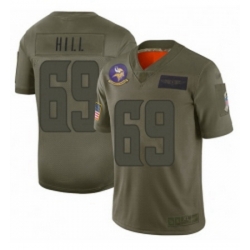 Men Minnesota Vikings 69 Rashod Hill Limited Camo 2019 Salute to Service Football Jersey