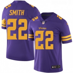 Mens Nike Minnesota Vikings 22 Harrison Smith Limited Purple Rush Vapor Untouchable NFL Jersey