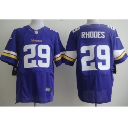 Nike Minnesota Vikings 29 Xavier Rhodes Purple Elite NFL Jersey