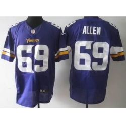 Nike Minnesota Vikings 69 Jared Allen Purple Elite NFL Jersey