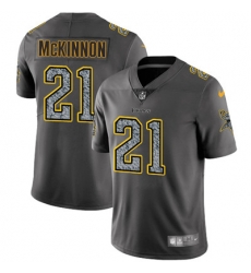 Nike Vikings #21 Jerick McKinnon Gray Static Mens NFL Vapor Untouchable Game Jersey