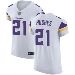 Nike Vikings #21 Mike Hughes White Mens Stitched NFL Vapor Untouchable Elite Jersey