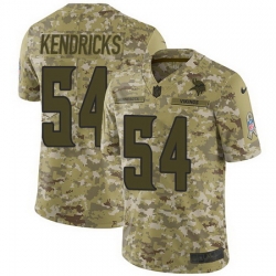 Nike Vikings #54 Eric Kendricks Camo Mens Stitched NFL Limited 2018 Salute To Service Jersey