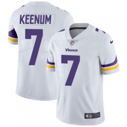 Nike Vikings #7 Case Keenum White Mens Stitched NFL Vapor Untouchable Limited Jersey