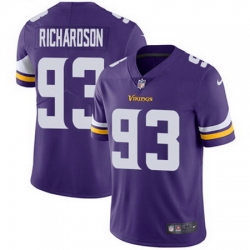 Nike Vikings #93 Sheldon Richardson Purple Team Color Mens Stitched NFL Vapor Untouchable Limited Jersey