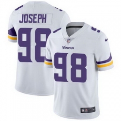 Nike Vikings #98 Linval Joseph White Mens Stitched NFL Vapor Untouchable Limited Jersey