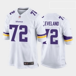 men ezra cleveland minnesota vikings white game jersey