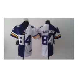 Nike Women Minnesota Vikings #84 Cordarrelle Patterson white-purple[new Elite split]