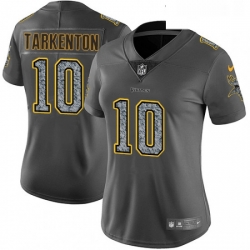 Womens Nike Minnesota Vikings 10 Fran Tarkenton Gray Static Vapor Untouchable Limited NFL Jersey