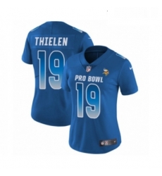 Womens Nike Minnesota Vikings 19 Adam Thielen Limited Royal Blue NFC 2019 Pro Bowl NFL Jersey