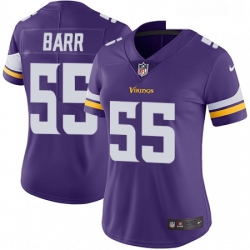 Womens Nike Minnesota Vikings 55 Anthony Barr Purple Team Color Vapor Untouchable Limited Player NFL Jersey