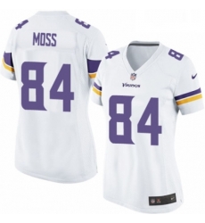 Womens Nike Minnesota Vikings 84 Randy Moss Game White NFL Jersey