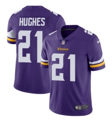 Nike Vikings #21 Mike Hughes Purple Team Color Youth Stitched NFL Vapor Untouchable Limited Jersey