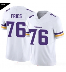 Youth  Minnesota Vikings 76 Will Fries White Limited Classic Vapor F U S E  Jersey