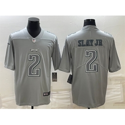 Men Philadelphia Eagles 2 Darius Slay JR Gray Atmosphere Fashion Stitched Jersey