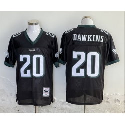 Men Philadelphia Eagles 20 Brian Dawkins Black Stitched Football Jersey