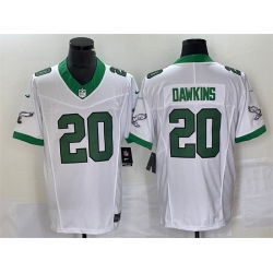 Men Philadelphia Eagles 20 Brian Dawkins White 2023 F U S E Vapor Untouchable Stitched Football Jersey