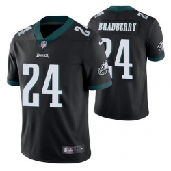 Men Philadelphia Eagles 24 James Bradberry Black Vapor Untouchable Limited Stitched Jersey