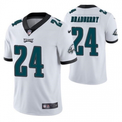 Men Philadelphia Eagles 24 James Bradberry White Vapor Untouchable Limited Stitched Jersey