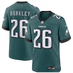 Men Philadelphia Eagles 26 SAQUON BARKLEY Green Vapor Untouchable Limited Stitched Football Jersey