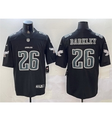 Men Philadelphia Eagles 26 Saquon Barkley Black Fashion Vapor Untouchable Limited Stitched Football Jersey