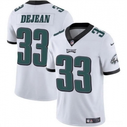 Men Philadelphia Eagles 33 Cooper DeJean White 2024 Draft Vapor Untouchable Limited Stitched Football Jersey