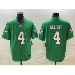 Men Philadelphia Eagles 4 Jake Elliott Green 2023 F U S E  Vapor Untouchable Limited Stitched Football Jersey