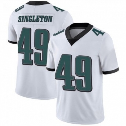 Men Philadelphia Eagles 49 Alex Singleton White Limited Vapor Untouchable Nike Jersey