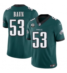 Men Philadelphia Eagles  53 Jaelan Phillips Green 2026 F U S E  2 Star C Patch Vapor Untouchable Limited Stitched Football Jersey