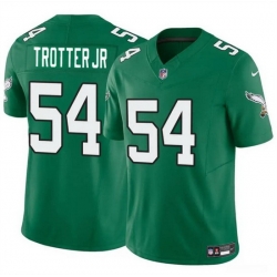 Men Philadelphia Eagles 54 Jeremiah Trotter Jr Green 2024 Draft F U S E Vapor Untouchable Throwback Limited Stitched Football Jersey