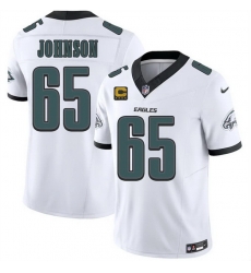Men Philadelphia Eagles 65 Lane Johnson White 2026 F U S E 4 Star C Patch Vapor Untouchable Limited Stitched Football Jersey Men Philadelphia Eagles 65 Lane Johnson White 2026 F U S E 4 Star C Patch Vapor Untouchable Limited Stitched Football Jersey