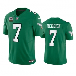 Men Philadelphia Eagles 7 Haason Reddick Green 2023 F U S E With C Patch Vapor Untouchable Stitched Football Jersey