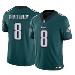 Men Philadelphia Eagles 8 Chauncey Gardner Johnson Green 2024 F U S E Vapor Untouchable Limited Stitched Football Jersey