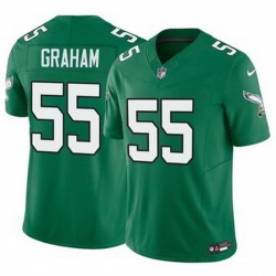 Men Philadelphia Eagles Brandon Graham #55 Green Vapor Limited Stitched NFL Jersey