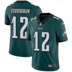 Mens Nike Philadelphia Eagles 12 Randall Cunningham Midnight Green Team Color Vapor Untouchable Limited Player NFL Jersey