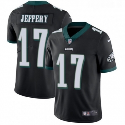 Mens Nike Philadelphia Eagles 17 Alshon Jeffery Black Alternate Vapor Untouchable Limited Player NFL Jersey